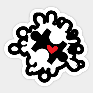 Autism Heart Sticker